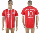 2017-2018 Bayern Munich Thailand version #10 ROBBEN red soccer uniforms home