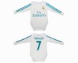 2017-2018 Real Madrid #7 RONALDO home long sleeve baby clothes