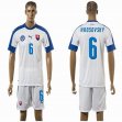 2015-2016 Slovakia team HROSOVSKY #6 soccer jersey white home