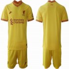 2021-2022 Liverpool club Yellow soccer jersey away