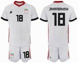 2018 World Cup Iran #18 JRHANBAKHSH white soccer jersey home