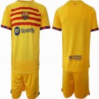 2023 Barcelona club yellow soccer jerseys away-HQ