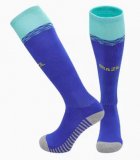 2024 Brazil team blue light green soccer socks home