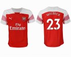 2018-2019 Arsenal thailand version #23 WELBECK white red soccer jersey home