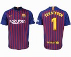 2018-2019 Barcelona thailand version #1 TERSTEGEN red blue soccer jersey home