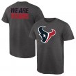 Professional customized Houston Texans gray T-Shirts