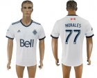 2017-2018 Vancouver Whitecaps #77 MORALES Thailand version white soccer jersey home