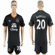 2016-2017 Everton FC club BARKLEY #20 black soccer jersey away