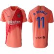 2018-2019 Barcelona Thailand version #11 O.DEMBELE pink soccer jersey away