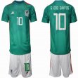 2022 World Cup Mexico Team #10 G.DOS SANTOS green soccer jersey home