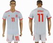 2018 World cup Spain team #11 UITOLO white soccer jersey away