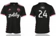 2019-2020 Seattle Sounders Club #24 FREI thailand version black soccer jersey away