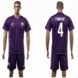 2015-2016 Fiorentina club TOMOVIC #4 purple soccer uniforms home