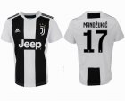 2018-2019 Juventus thailand version #17 MANDZUKIC white soccer jerseys home