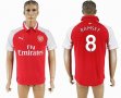 2017-20178 Arsenal Thailand version #8 RAMSEY red soccer jersey home