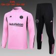 2023-2024 Inter Milan Club pink black kid soccer uniforms with long shorts E710#