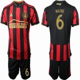 2019-2020 Atlanta United FC #6 NAGBE red soccer jersey home