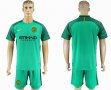 2017-2018 Manchester City green goalkeeper soccer jersey