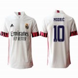 2020-2021 Real Madrid Thailand version #10 MODRIC white soccer uniforms home