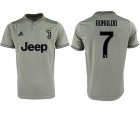 2018-2019 Juventus thailand version #7 RONALDO gray soccer jersey home