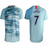 2018-2019 Chelsea thailand version #7 KANTE skyblue soccer jersey away