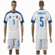 2015-2016 Slovakia team NORBERT #5 soccer jersey white home