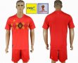 FIFA World Cup and Russia 2018 patch Belgium red soccer uniforms home