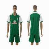 2015-2016 Werder Bremen club yellow soccer jersey home