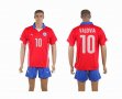 2014 Chile world cup VALDIVIA 10 red soccer jerseys home