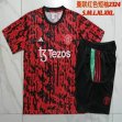 2023-2024 Manchester United club red black soccer Training clothes D936