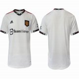 2022-2023 Manchester United club thailand version white black soccer jersey away