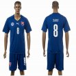 2015-2016 Slovakia team SABO #8 soccer jersey blue away