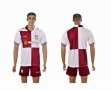 2013-2014 Aston Villa club white red soccer jersey away