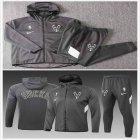 Milwaukee Bucks dark gray NBA Hooded Sweatshirt with long shorts