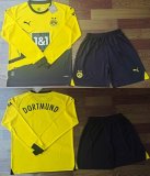 2023-2024 Dortmund club yellow black long sleeves soccer jerseys home