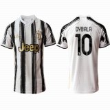 2020-2021 Juventus FC #10 DYBALA white black women soccer jerseys home