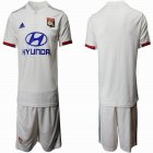 2019-2020 Lyon club white soccer jersey home