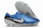 Nike Legend Ten Generation fully knitted waterproof FG football shoes Nike Tiempo Legend X Elite FG blue