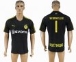 2017-2018 Dortmund #1 WEIDENFELLER Thailand version black soccer jersey away