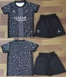 2023-2024 Paris Saint-Germain club gray black kid soccer jerseys