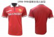 1998-1999 Manchester United thailand version throwback red soccer jersey home