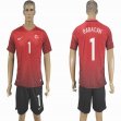 2016 Turkey team red BABACAN #1 soccer jersey home