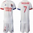 2020-2021 Olympique Lyonnais club #7 TOKOEKAMBI white soccer jerseys home