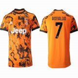 2020-2021 Juventus club thailand version #7 RONALDO orange blue soccer jerseys