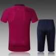 2017-2018 Manchester city club purple blue soccer uniforms with 75% long shorts-1