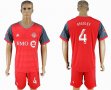 2017-2018 Toronto FC club #4 BRADLEY red soccer jersey home
