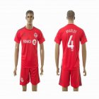 2015-2016 Toronto FC BRADLEY #4 red soccer jersey home