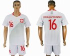 2018 world cup Poland Team #16 BLASZCZYKOWSKI white soccer jersey home