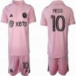 2023-2024 Club Internacional de Fútbol Miami #10 MESSI pink soccer jerseys