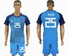 2018 World cup Spain #25 REINA Lake blue goalkeeper soccer jersey